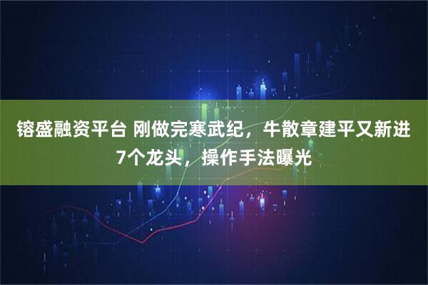 镕盛融资平台 刚做完寒武纪，牛散章建平又新进7个龙头，操作手法曝光